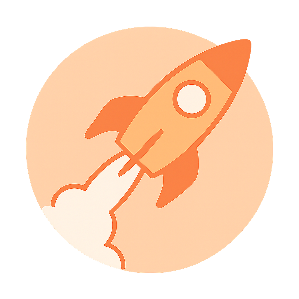 Rocket launch illustration